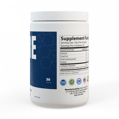 Collagen Peptides Type I & III Supplement (350g, 12.3oz)