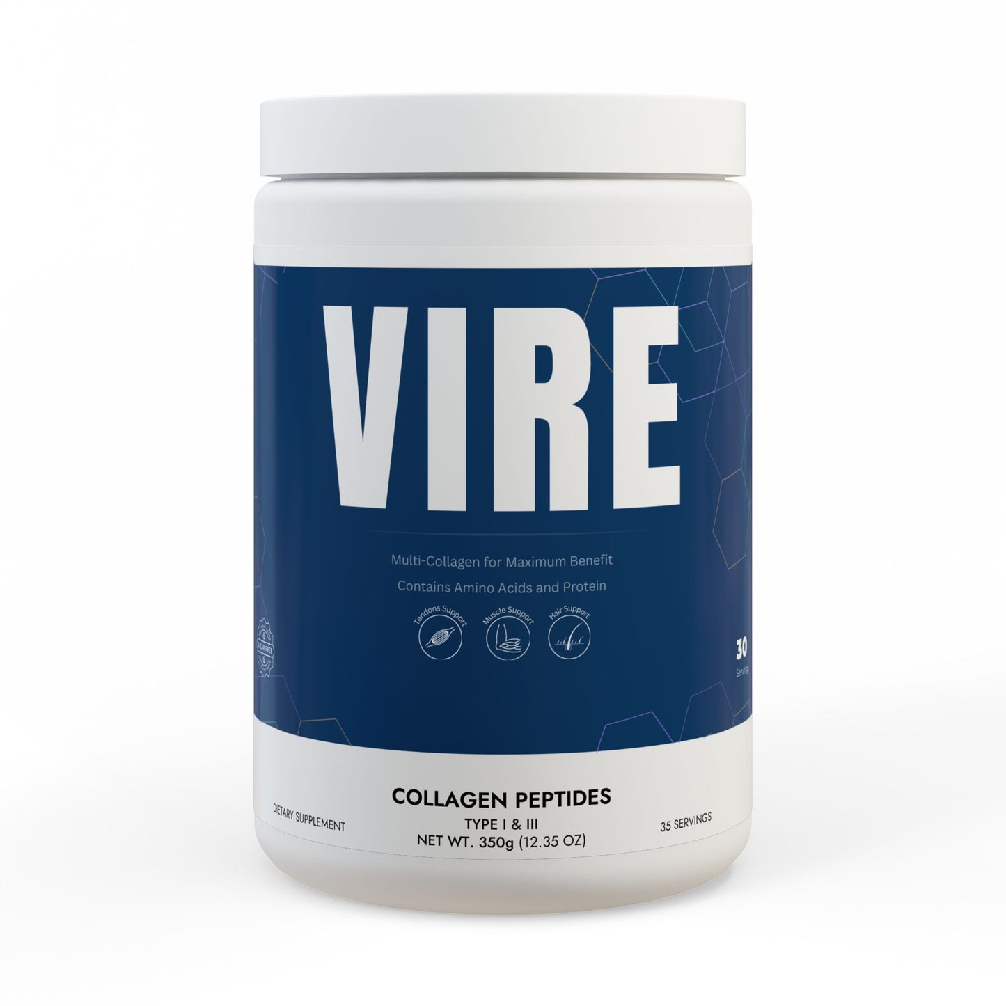 Collagen Peptides Type I & III Supplement (350g, 12.3oz)