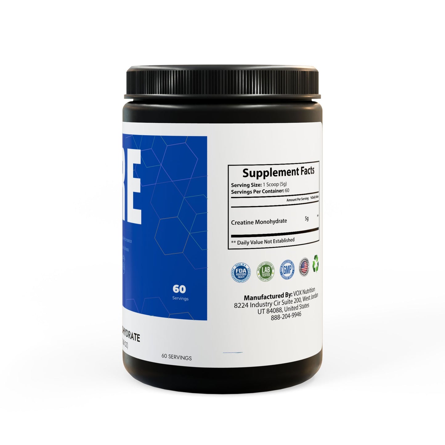 Creatine Monohydrate Supplement (300g, 10.58oz)